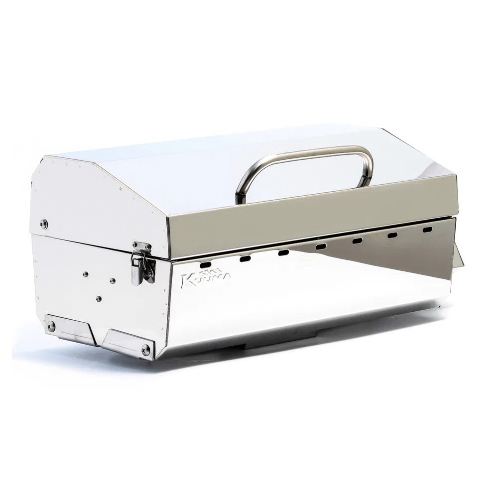 58130 – CAMCO MARINE Barbeque Grill, Stow N' Go 160 Propane Flame 12000 BTU Rectangular 11-1/4 Inch Length x 23-1/4 I...